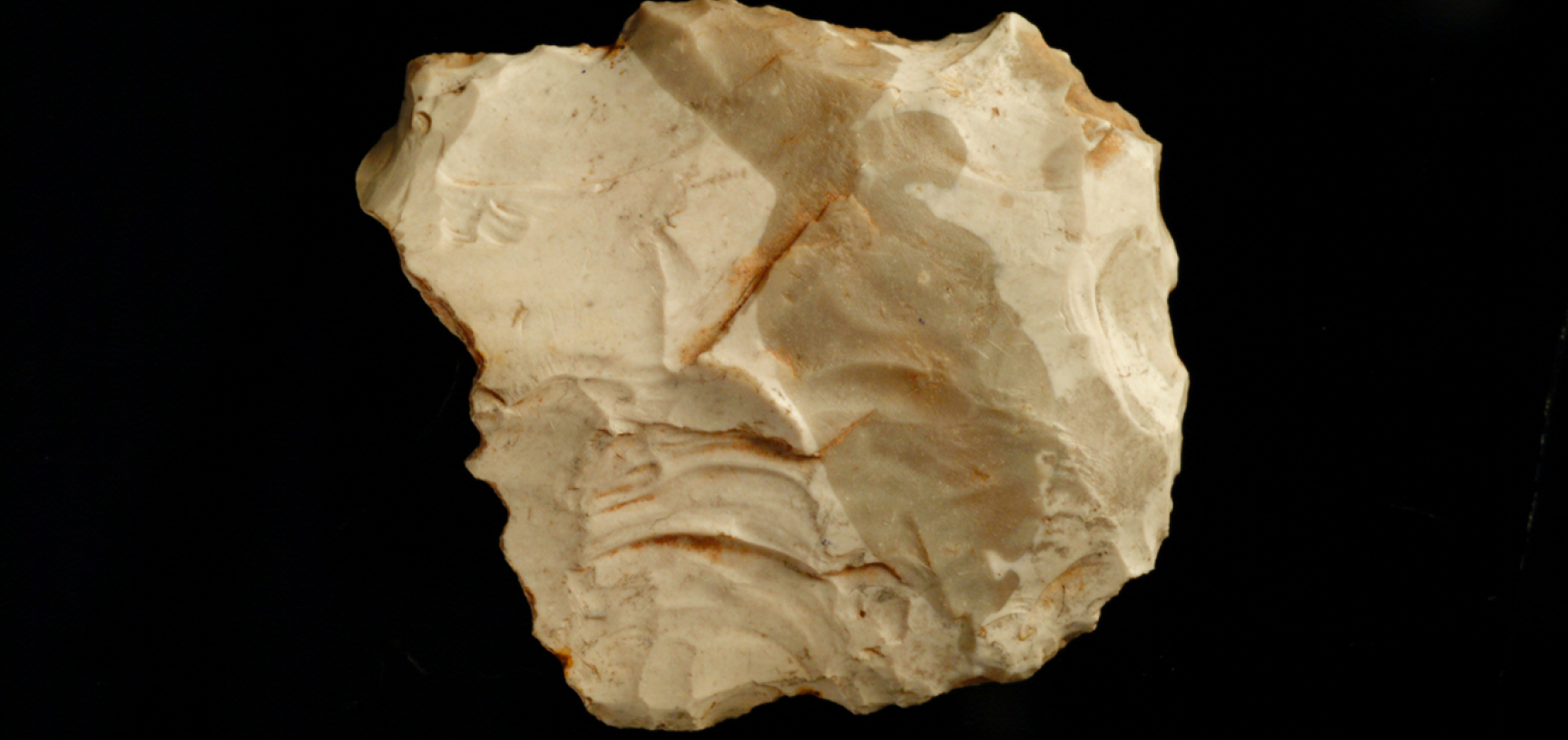 Upper Palaeolithic flint flake.