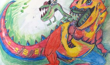 my dream dinosaur by ayaan winner 8 11 year old category