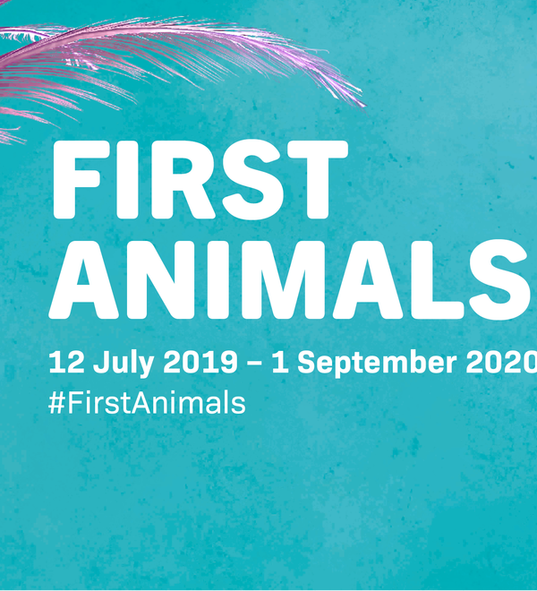 First Animals exhibition banner